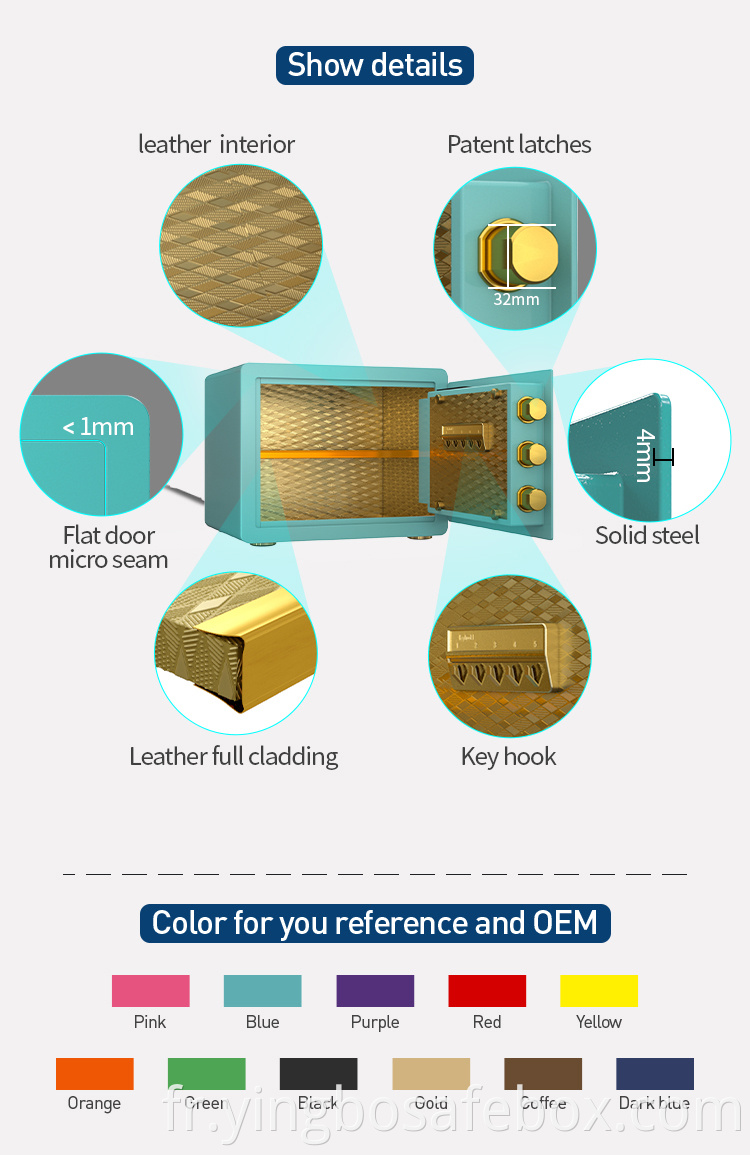 colorful safe box